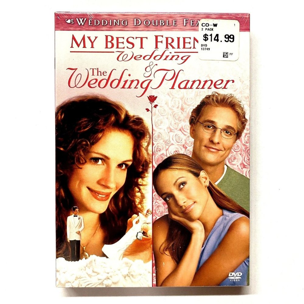 The Wedding Planner/ My Best Friends Wedding (DVD, 2006, 2-Disc Set)  Sealed